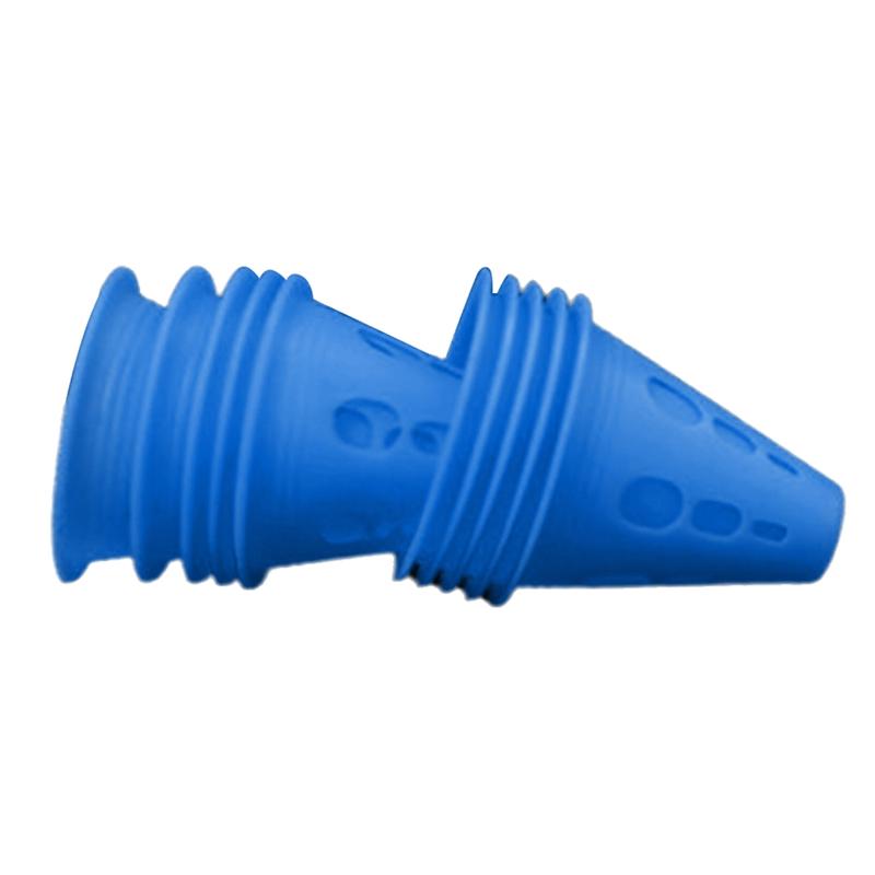 ✪ 10 Pack Agility Sports Cones with Windproof Hole Colourful Football Training 0