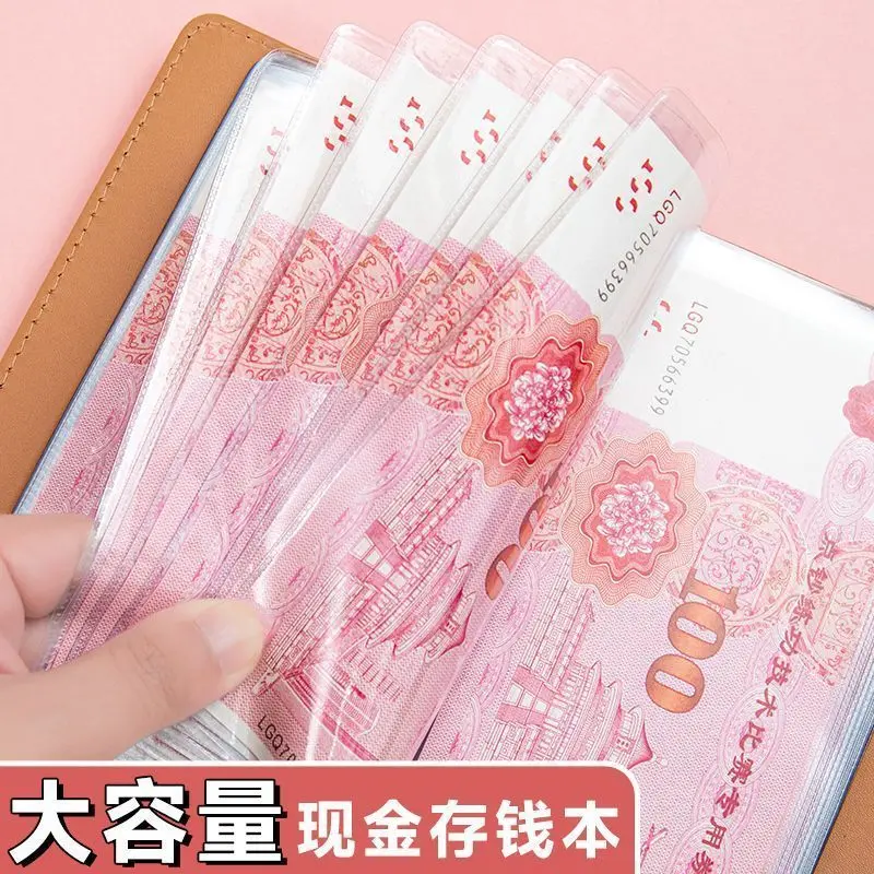 Sách Tiết Kiệm Tiền Mặt, Kẹp Tiền Mặt, Sách Kế Toán Nhỏ Tiết Kiệm Tiền, Có Thể Đựng Tiền, Tiền Giấy, Hàng Mới Về Năm 2024 4