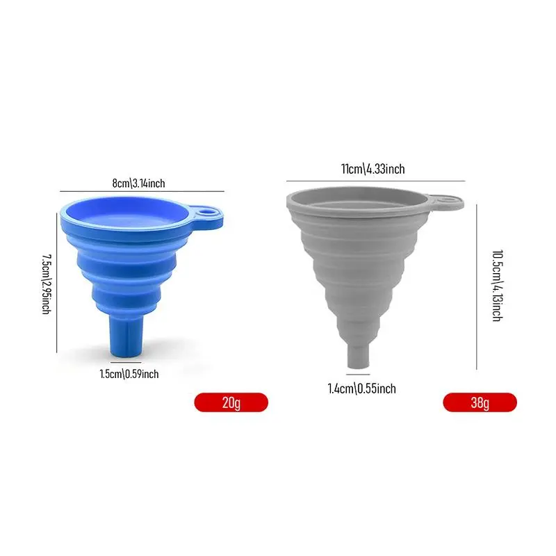 Car Engine Funnel, 1 Count Universal Silicone Liquid Funnel, Washer Fluid Change Foldable Portable Auto Engine Oil Petrol Change Funnel, Vehicle 2