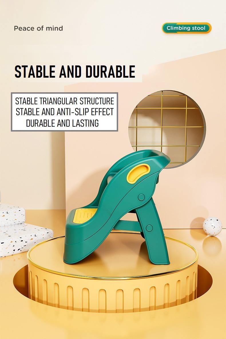 Product Introduction of Toddler Kid Children Step Stool Ladder Toilet Bathroom Foldable  2 Tier Step Board Potty Training 55