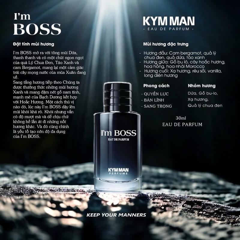 Nước Hoa Nam Cao Cấp IM BOSS 30ml Perfume Cosmetic 2