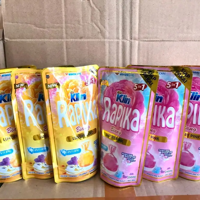 Setrika Cair Rapika Biang 8pc 250ml - Kain Pink Bunga Buah Lavender Pelicin Cair Promo Cairan 2