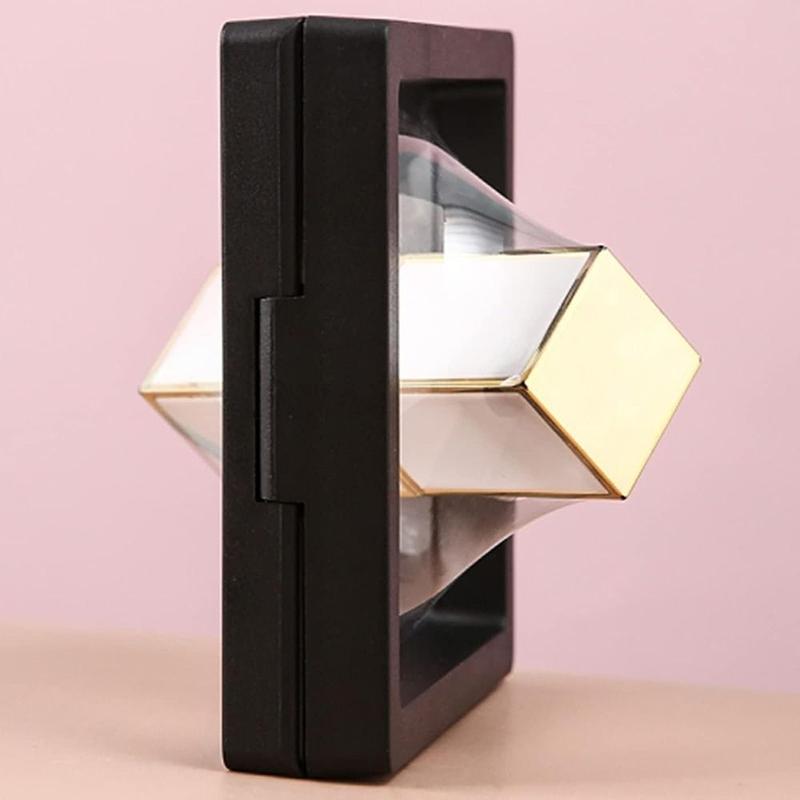 Product Introduction of 5PCS Practical Plastic 3D Floating Display Case 7x7x0.8inch Square Shape Floating Display Frame Fossil Floating Display Frame AA Medallions Decor Light 18