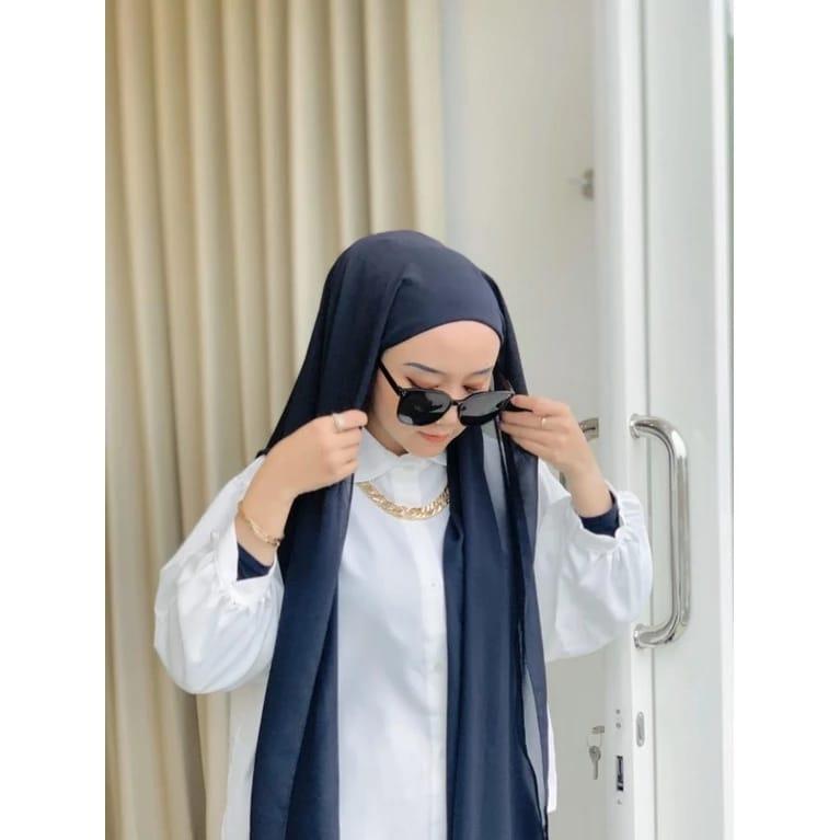 Product Introduction of Nararya Hijab Pashmina 2in1 Instan Turkey Cepol // Pashmina Instan Iner Turki 2in1 4