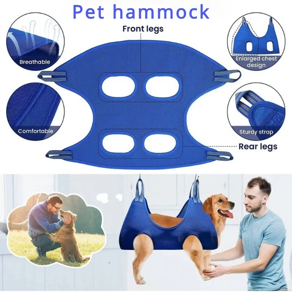 Pet Hammock Dog Cat Fixed Rope Shower Puppy Restraint Bag Easy Pet Installation Safe and Convenient