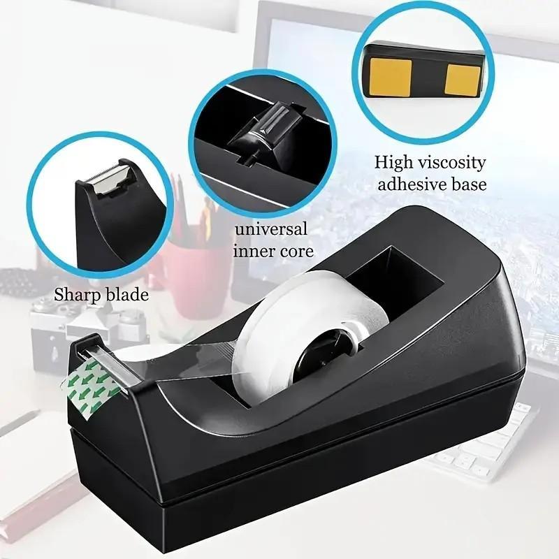 Product Introduction of Desktop Tape Dispenser, Easy To Use Tape Dispenser, Non-slip Base Tape Dispenser, Suitable for Office, Home, School Use 3