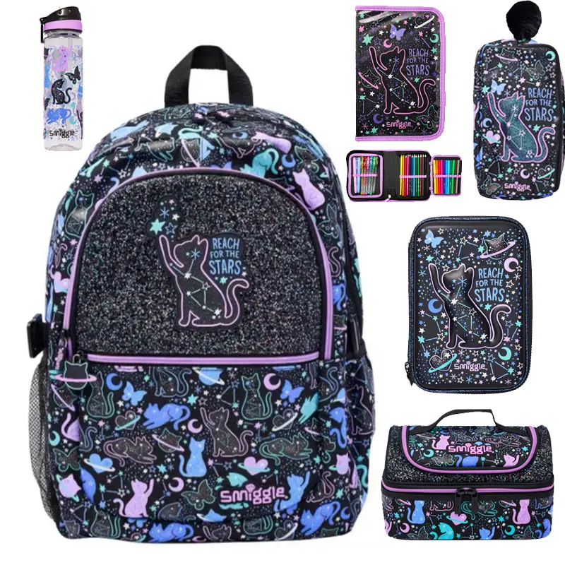 Australian Smiggle Schoolbag Children Large-Capacity Backpack Student Backpack Primary School Cartoon Outdoor Leisure Bag