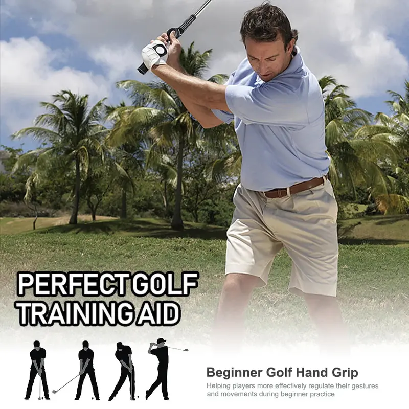 Golf Swing Training Grip Universal Alat Untuk Melatih Posisi Hand Grip Yang Baik Di Stik Golf 1
