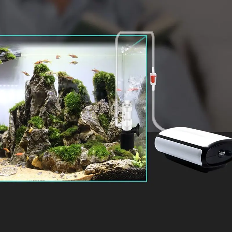Máy lọc bể cá, Xiahaone, Loại hút siêu yên tĩnh, Chống trượt, Thêm oxy, Bảo mật cao, Thanh lọc mùi nước, Lọc ba lớp, Bộ lọc chìm, Phụ kiện bể cá 6