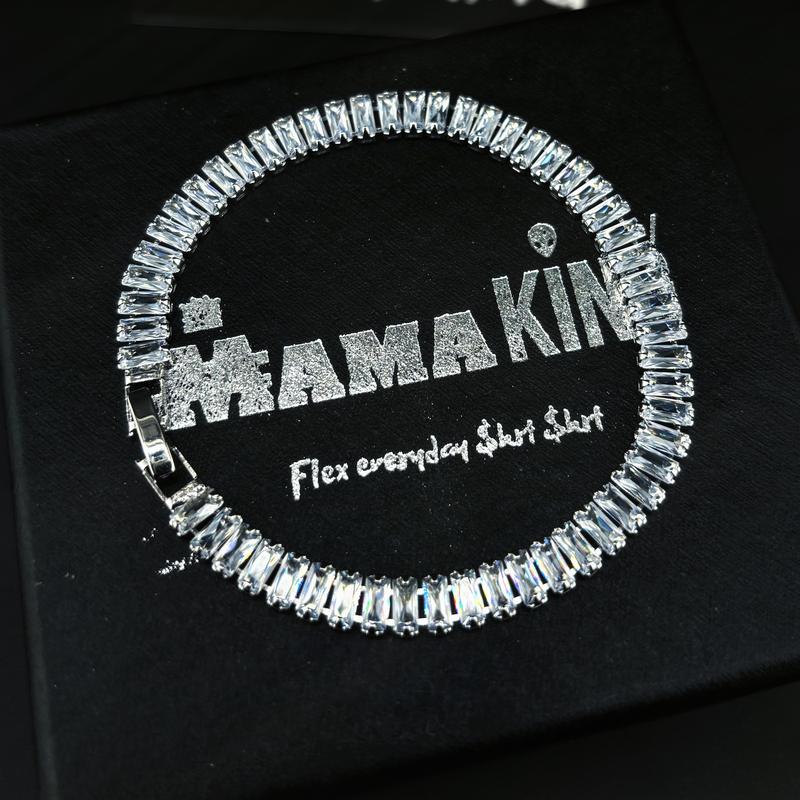  Vòng tay lắc tay hiphop tennis V3 đá nhân tạo CZ MIX 