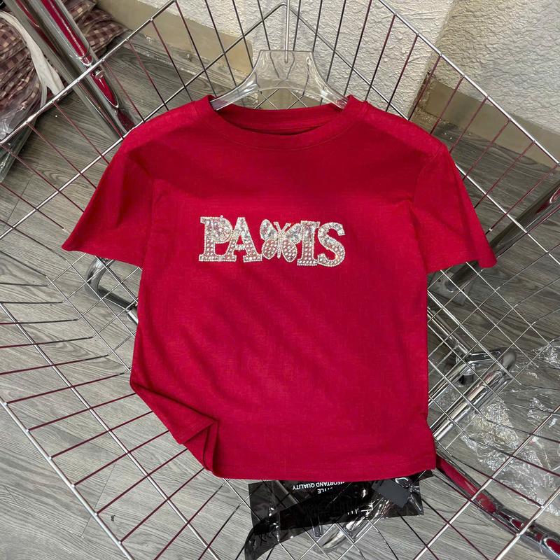 Aó thun cotton vạt bằng PARIS BƯỚM mã B139 5
