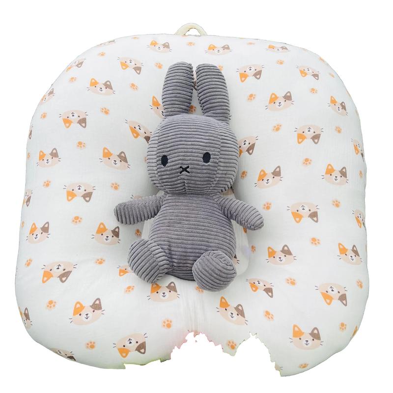  MonMon Gối chống trào ngược cho trẻ sơ sinh vải xô Muslin 70x70cm nặng 1,8-2kg chính hãng dành cho bé sơ sinh đến 1 tuổi gối  chống Nhộng Chũn Kem 