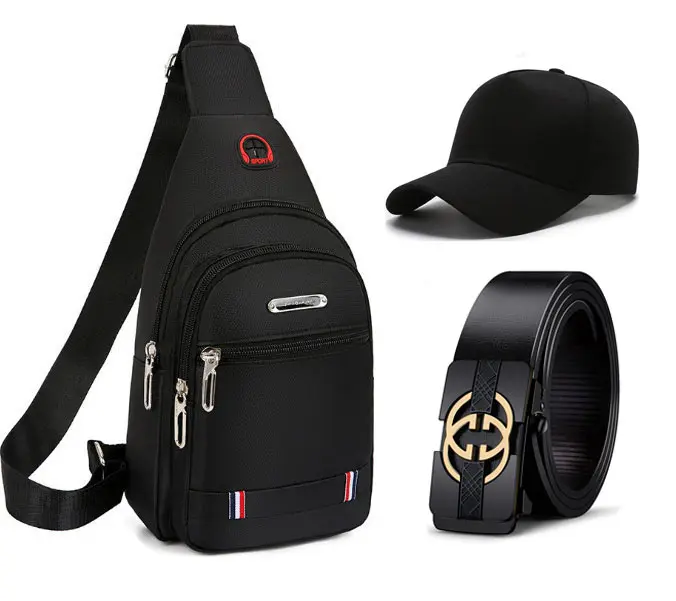 Combo Nhiều Món Túi đeo chéo nam có lỗ  luồn dây tai nghe Tặng mũ lưỡi trai Canvas Bag Ngọc