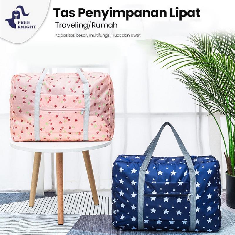 Product Introduction of Freeknight Tas Travel Motif Lipat Anti Air Tas Hand Carry Foldable Travel Bag Waterproof Tas Travel Lipat Tas Bagasi Koper Fold Bag Hitam Pink Mudik Foldable lipat TTB06 23