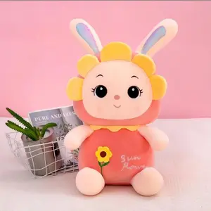 Boneka Rabbit Kelinci Bunga Matahari Ukuran 30cm Bahan Plush Boneka Rabbit Sun Flower Size 30cm Dolls Toys