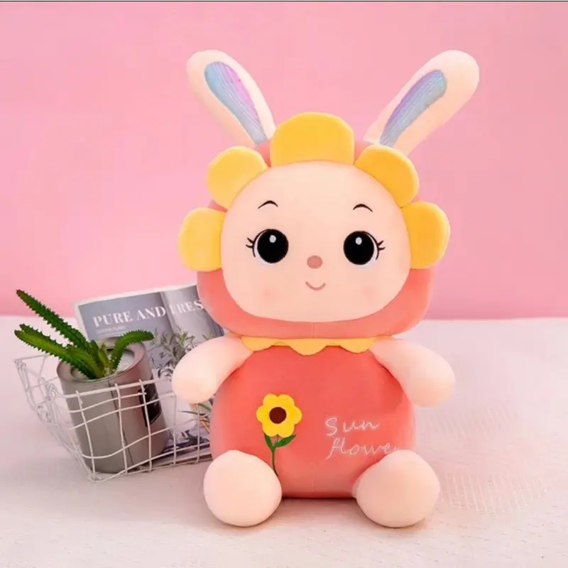 Boneka Rabbit Kelinci Bunga Matahari Ukuran 30cm Bahan Plush Boneka Rabbit Sun Flower Size 30cm Dolls Toys 0