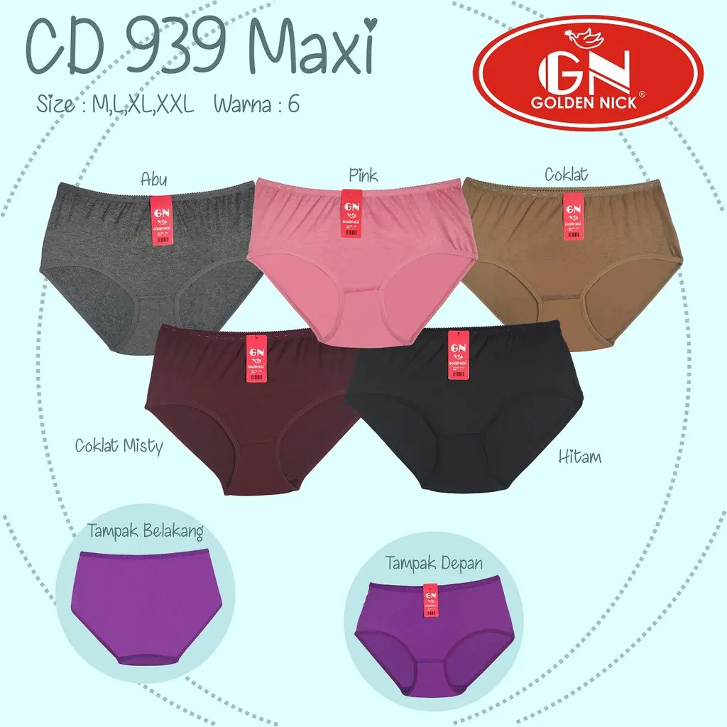 Golden Nick Celana Dalam Wanita Maxi Art 939 dan 937