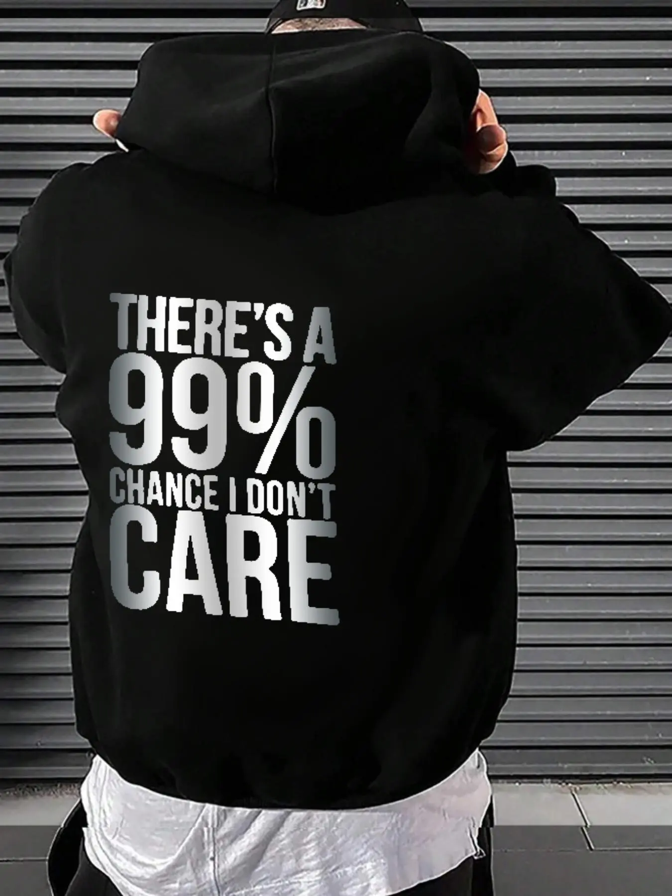 Men's Letter & Number Print Drop Shoulder Hoodie, Fashion Casual Regular Fit Drawstring Pocket Hooded Sweatshirt for Daily Holiday Outdoor Wear, Men Clothes for Spring & Fall