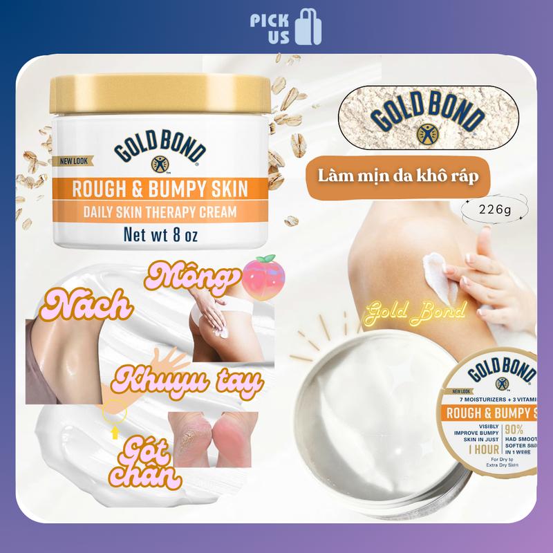 [Hộp 226g - Chiết 50g] Kem mông Gold Bond, Kem dưỡng ẩm da body Gold Bond, Giảm thâm sạm mông, Nhập Mỹ |  Dưỡng Da Body |  Women  Nữ gold bond  trị th.âm Làm Đẹp Da Dưỡng Body