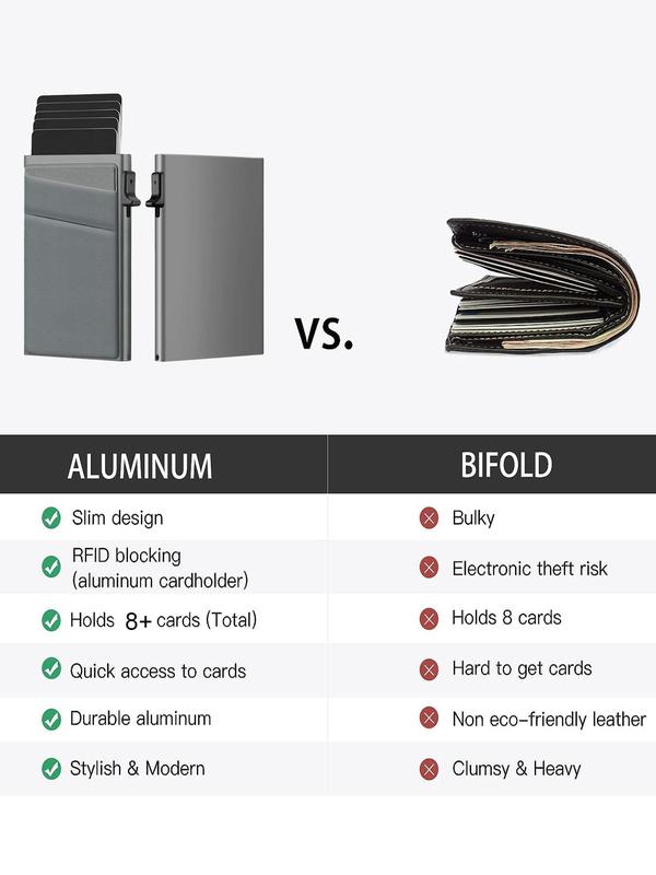 Men's Simple Plain Multi Card Slots Card Holder As Gift, Summer Rfid Anti-magnetic Anti-theft Blocking Card Holder, Casual Trendy Cardholder for Daily Use 7