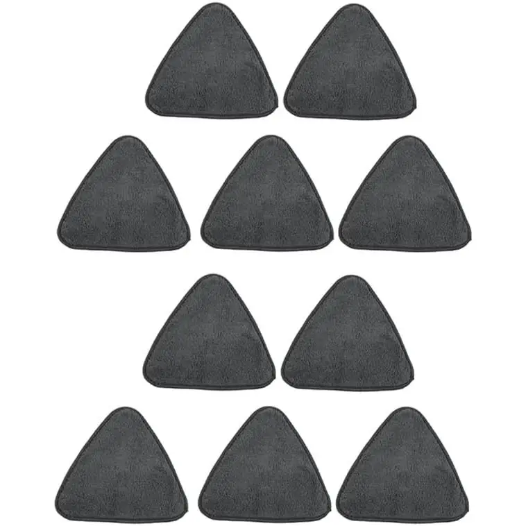 10PCS Triangle Microfiber Cloth Dust Mop Replacement Head Pads Glass ...