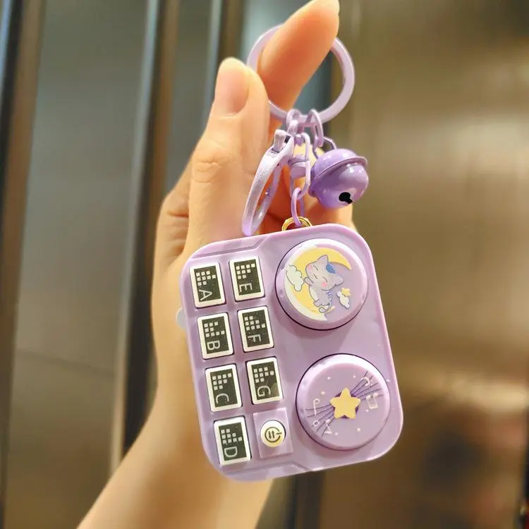 Nhạc Cụ Dj Mini, Máy Ghi Đĩa Động Vật Hoạt Hình, Móc Chìa Khóa, Móc Chìa Khóa Xe Hơi, Túi Xách, Mặt Dây Chuyền, Máy Cần Cẩu, Đồ Chơi Quà Tặng Nhỏ 4