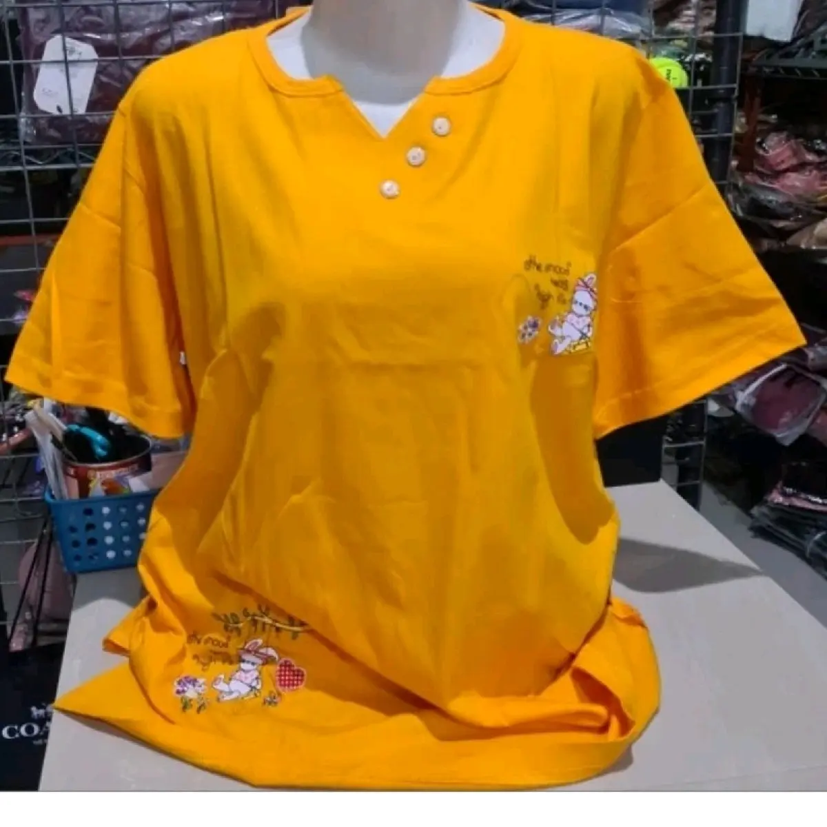 Kaos import Saya,Kaos lengan Pendek Wanita Putih