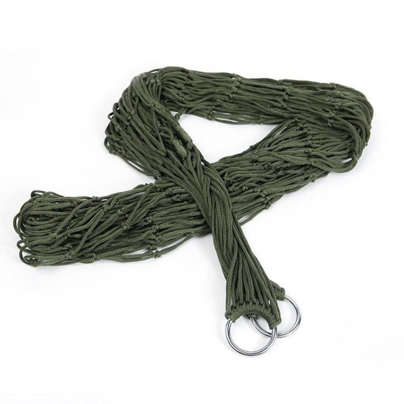 Product Introduction of Single Hammock Nylon Rope Hammock Outdoor Color Mesh Hammock Portable Camping Leisure Mesh Hammock For Camping And Outdoor Single Nylon Rope Cradle Mobile Paper Towel Cradle 10