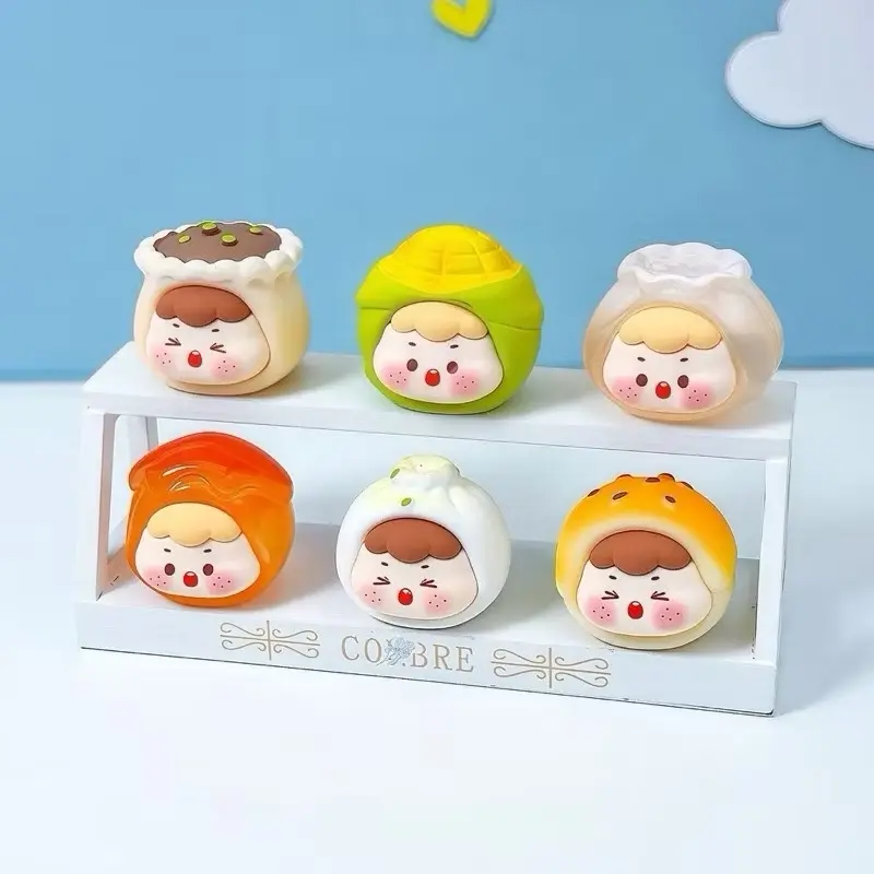 ￼Túi mù bé bánh bao size 2.5cm biểu cảm siêu dễ thương DIY Mô Hình Đồ Chơi Toy Voi 2