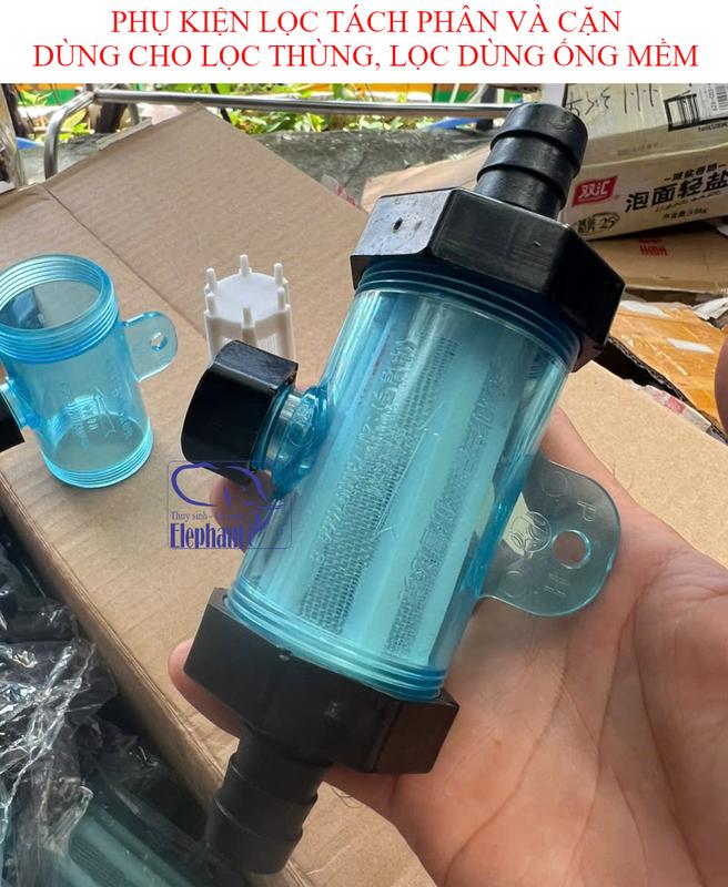 Bộ tách lọc phân cặn mini cho ống mềm hệ thống lọc dùng ống mềm, lọc thùng