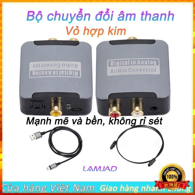 Bộ chuyển đổi Âm Thanh Cổng quang Optical sang Audio AV - R/L, Cổng 3,5 Hỗ Trợ Tv 4k Loại Xịn Model 2021 192-96kb - LAMJAD STORE
