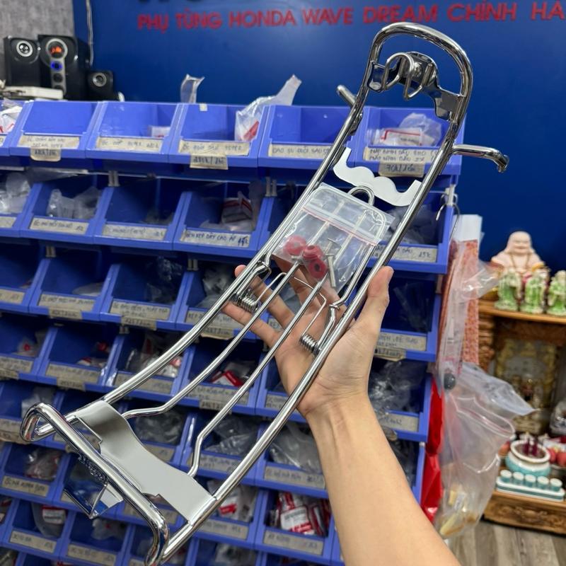 Kim Loại baga xuồng inox xiken gắn xe wave nhỏ Phụ Tùng Phụ Kiện