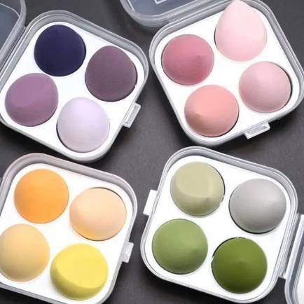  Mút trang điểm set 4 mút hình trứng có hộp đựng bảo vệ tiên lợi|AB01 