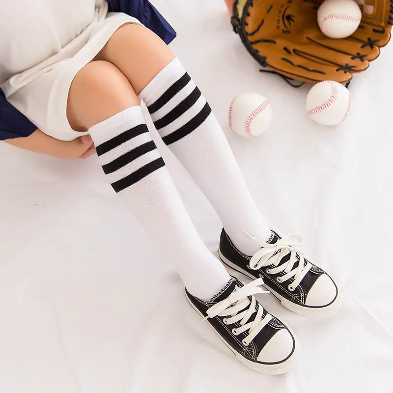 2025 Children's Tube Socks Football Socks Baby's Socks Cotton Socks Striped Socks Student Long Socks