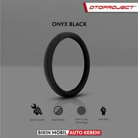 Gambar Otoproject - Car Steering Wheel Cover Elite Series 005 | Sarung setir mobil mewah Otoproject, bahan kulit - Onyx Black dari Otoproject Kab. Tangerang 5 Tokopedia