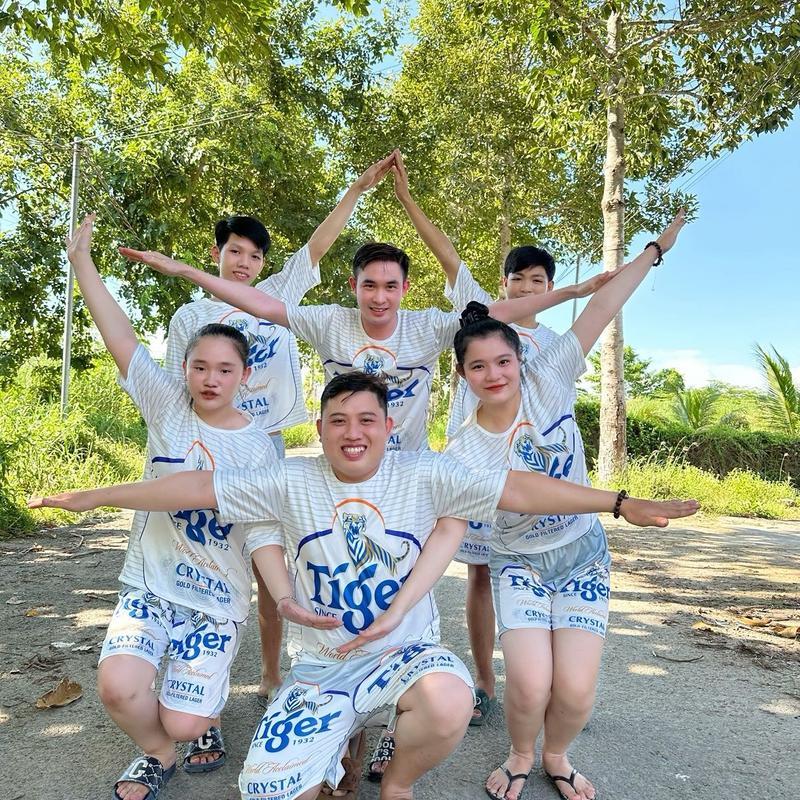 Bộ Quần Đùi Vải Bố, Thiết Kế Họa Tiết, Kích Thước Đầy Đủ, Dành Cho Mẹ Và Bé, Trang Phục Cặp Đôi 7