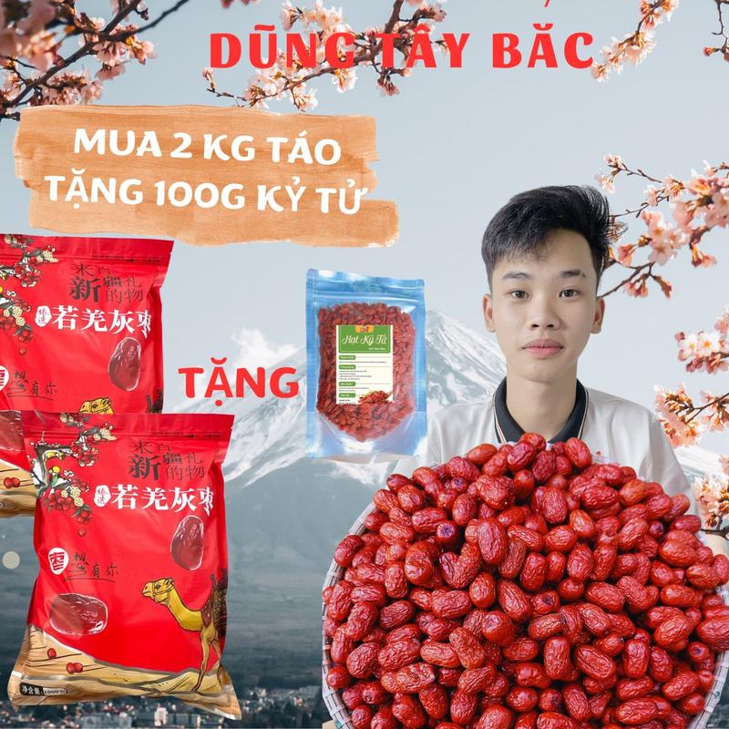 2KG táo đỏ  tặng  200G Kỷ tử sấy khô 1
