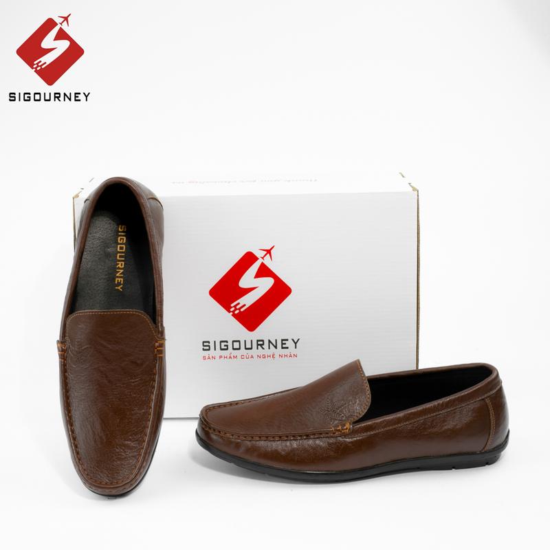 Giày Mọi Nam Da Bò Cao Cấp Dành Cho Dân Công Sở - Giày Lười Nam Sigourney SIG-20 1