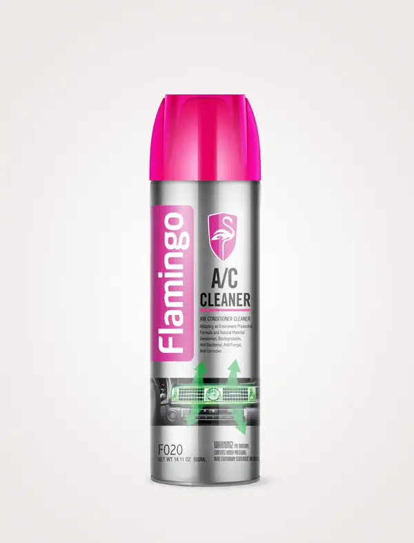 Bình xịt bọt vệ sinh, khử mùi hôi điều hòa ô tô, điều hòa gia đình Flamingo F020 500ml