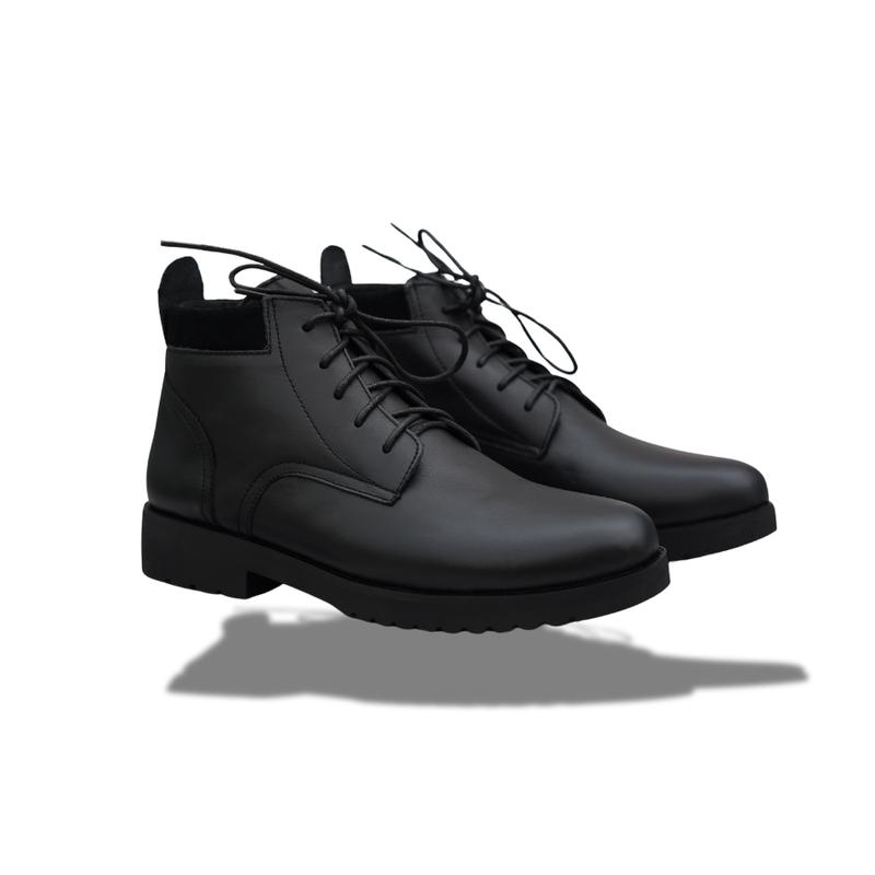 Giày Combat Boot MF12 Da Nappa Mifo Men Đế Cao Su Bảo Hành 5 Năm