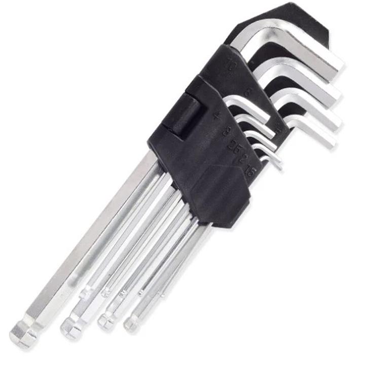 Bộ Lục Giác Đầu Bi, Bộ Lục Giác Đầu Hoa thị 9 món siêu bền 6   cạnh