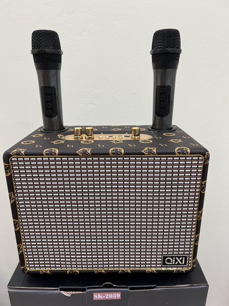 Product Introduction of loa karaoke sk 2039kèm 2 mic không dây mic sạc có quai sách tiện lợi Loa kệ sách Củ Loa Nghe Nhạc Kem 1