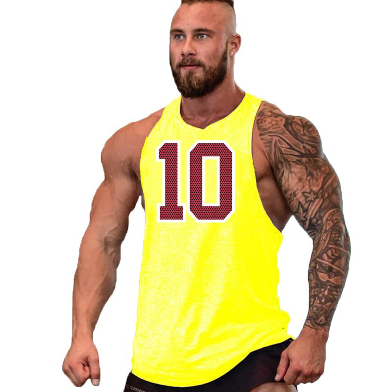 Product Introduction of Summer Cotton Breathable Brand Vest Gym Bodybuilding Equipment Running Mens Tank Tops Sleeveless Fitness Stringer Muscle Shirt Menswear Socks Lingerie Bestie 3