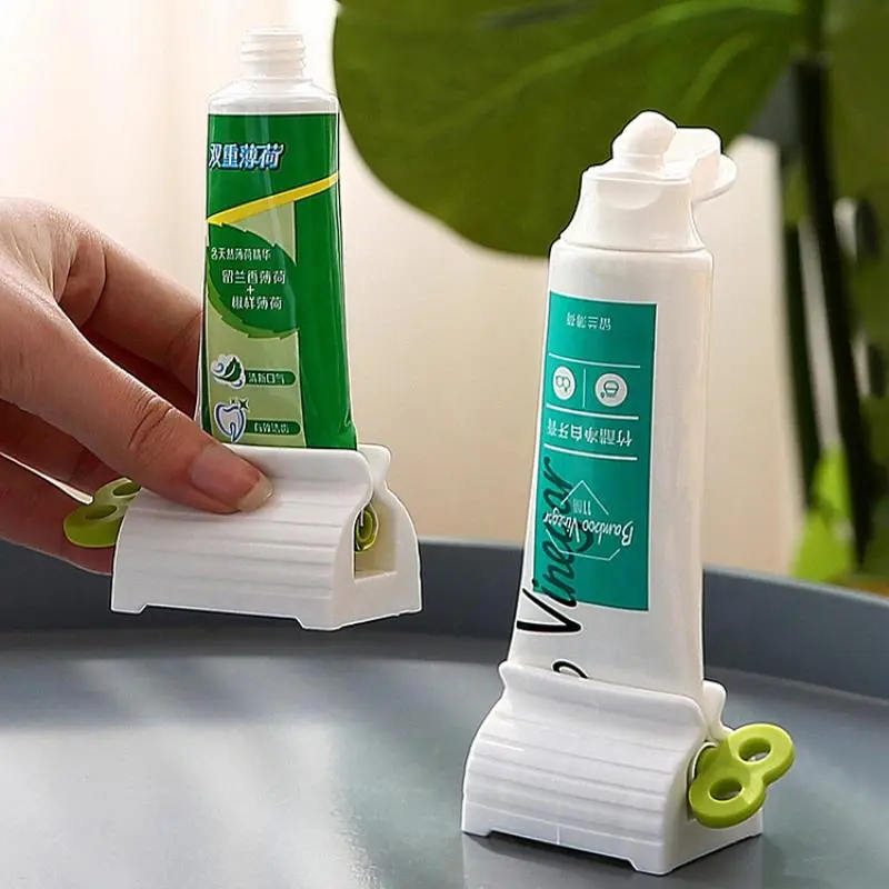 Automatic Toothpaste Squeezer, Bathroom Supplies  Plastic Clamp-type Toothpaste Roll, Lazy Facial Cleanser,  Cleaning Hand Cream Manual Press
