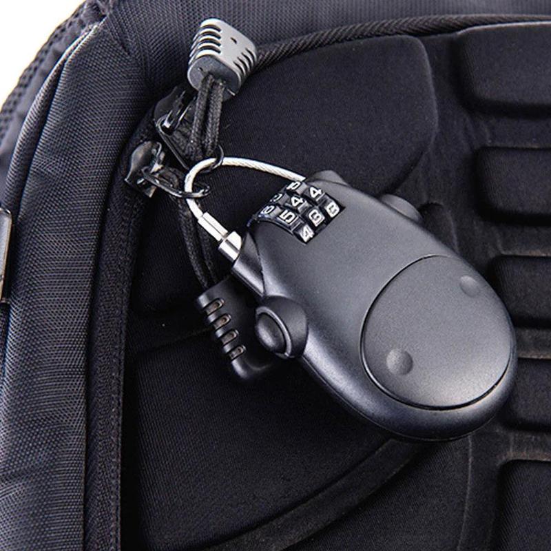Product Introduction of Steel Wire Retractable Cable Lock for Motorcycle Helmets with Code Combination Security S3Y8 34