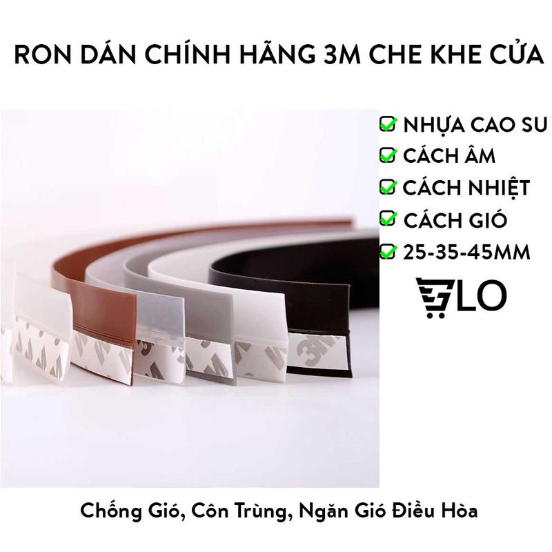 Ron Dán Chính Hãng 3M Che Khe Cửa Sổ Chắn Gió Lùa Cuộn Băng Keo Chặn Đáy Chân Cửa Cách Nhiệt Chống Ồn Côn Trùng