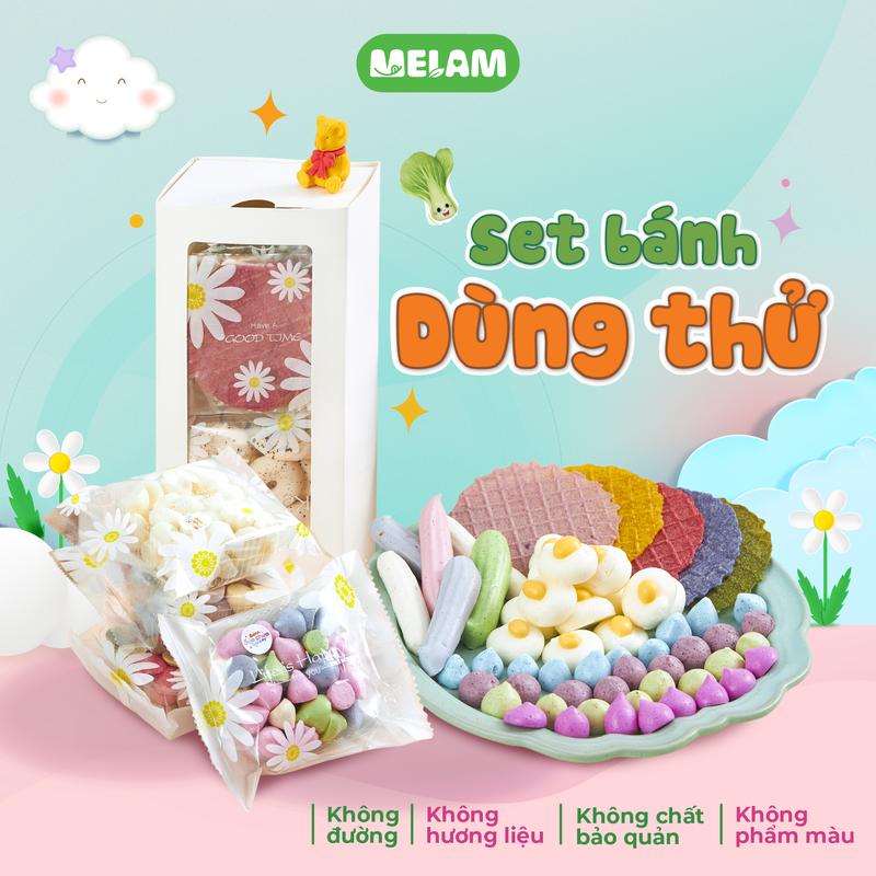 Set Bánh Cookie Dùng Thử MELAM Nhiều Vị Thơm Ngon Giòn Xốp Ăn Vặt Snack Food Bánh Quy Thức Ăn