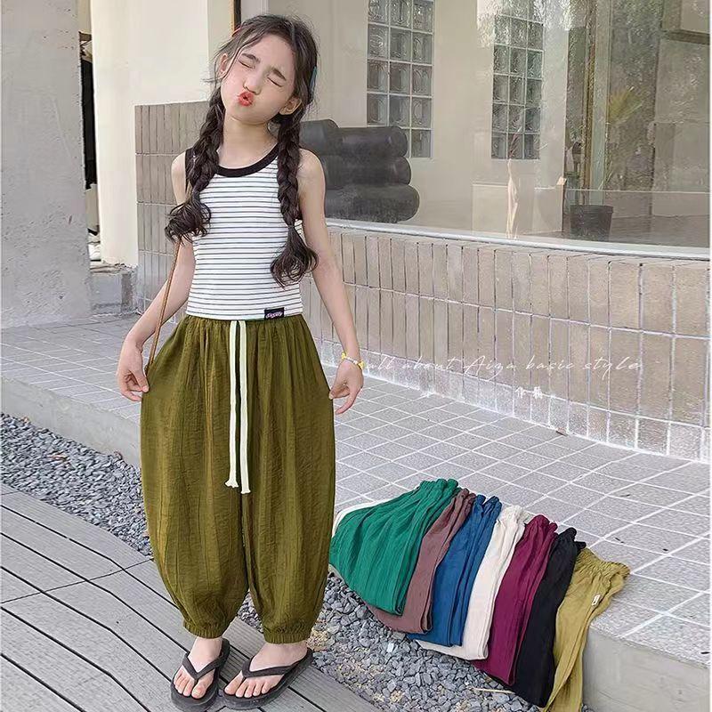Quần Chống Muỗi, Quần Bé Gái, Quần Baggy Mới, Dành Cho Nữ Và Trẻ Em, Quần Voi, Quần Mùa Hè, 8 Tuổi, Thích Hợp Cho Trẻ Em 6
