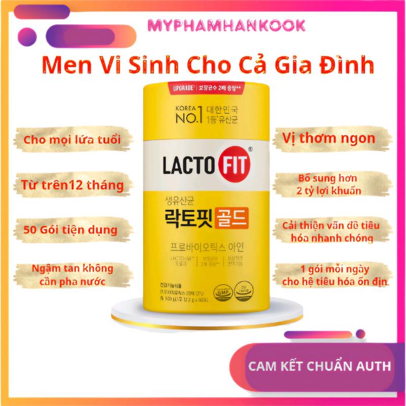  Men Vi Sinh Lacto Fit Hàn Quốc Men Tiêu Hoá Cho Cả Gia Đình 
