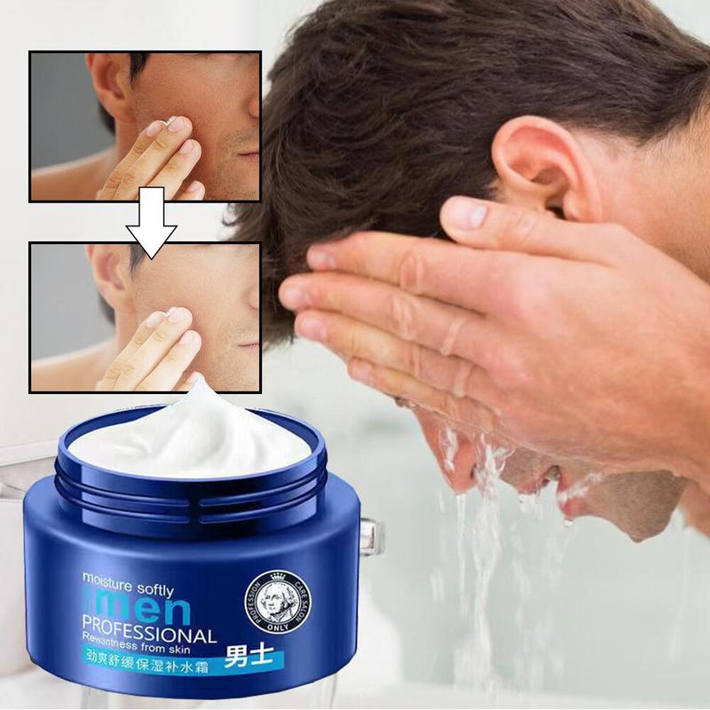 Kem Làm Trắng Da Mặt Cho Nam, Dưỡng Ẩm Da Mặt, Dưỡng Ẩm Nhẹ Nhàng, Kem Dưỡng Ẩm Chuyên Nghiệp, Bổ Sung Chiết Xuất Nha Đam, Axit Hyaluronic, Cải Thiện Da Khô, Thu Nhỏ Lỗ Chân Lông 2